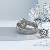 1.19ct Diamond Bridal Set Engagement Ring Curved Wedding Band - 01US83